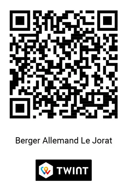 QR code TWINT — Berger Allemand Le Jorat